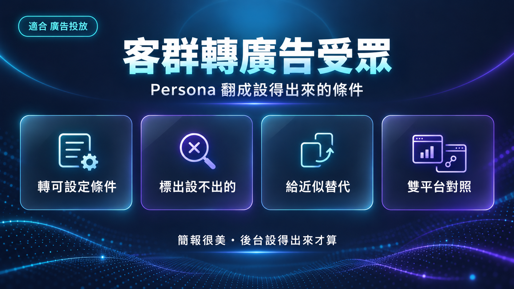客群轉廣告受眾|把寫得很美的 Persona,翻成後台真的設得出來的條件